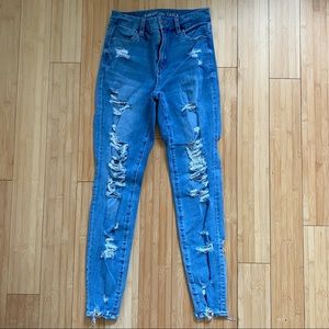 AMERICAN EAGLE CURVY HIGH RISE JEGGING SZ 2 long